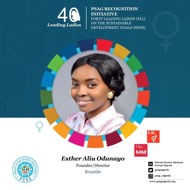 PSAG Recognition Initiatives honors Bramble’s CEO, Odunayo Aliu.